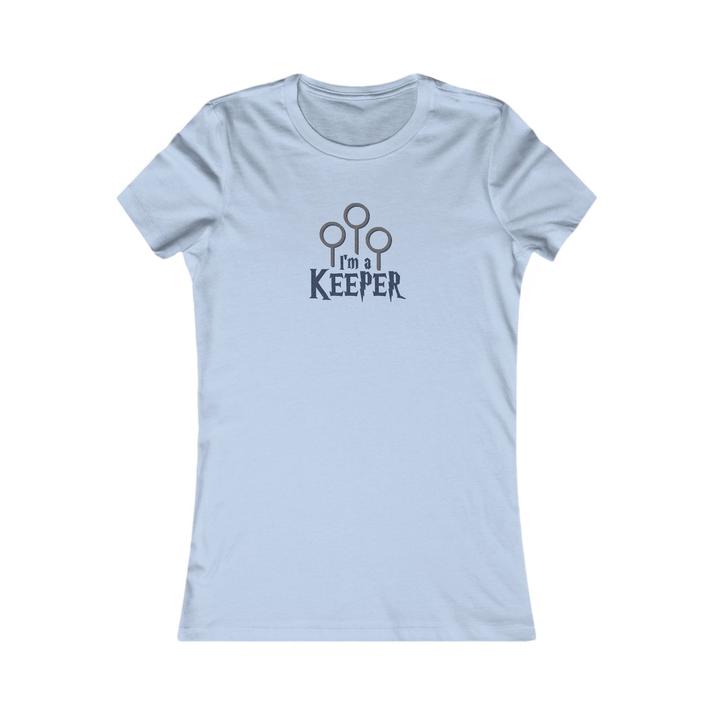 I’m a Keeper — Harry Potter Quidditch Retro Women's Tee (Light)
