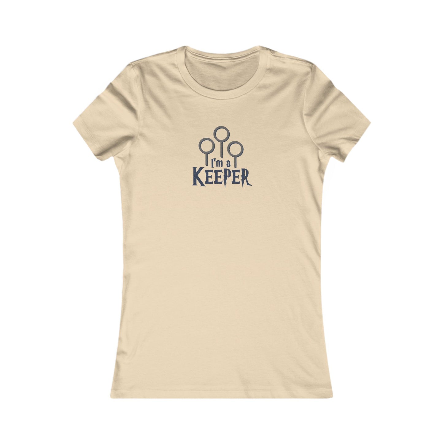 I’m a Keeper — Harry Potter Quidditch Retro Women's Tee (Light)