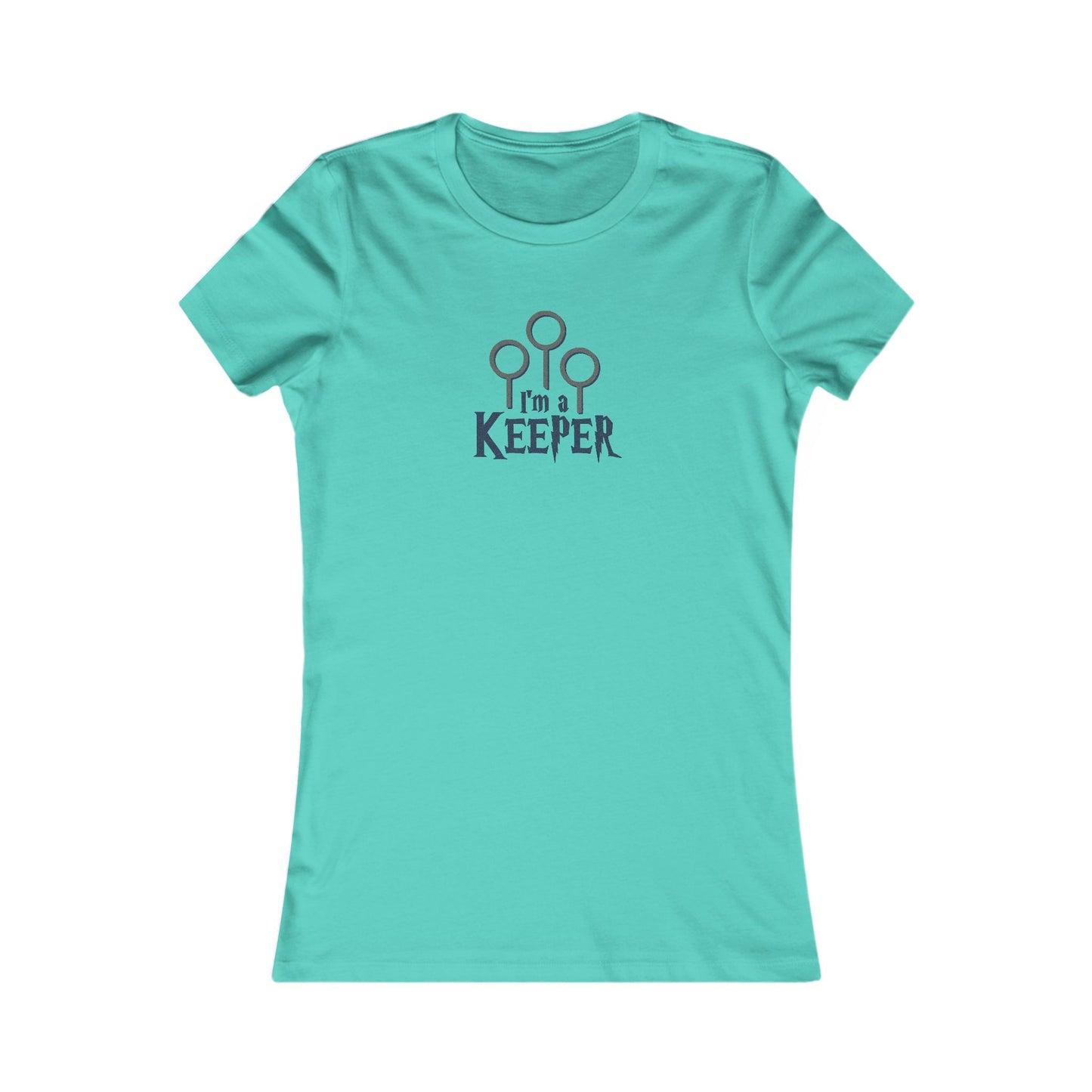 I’m a Keeper — Harry Potter Quidditch Retro Women's Tee (Light)