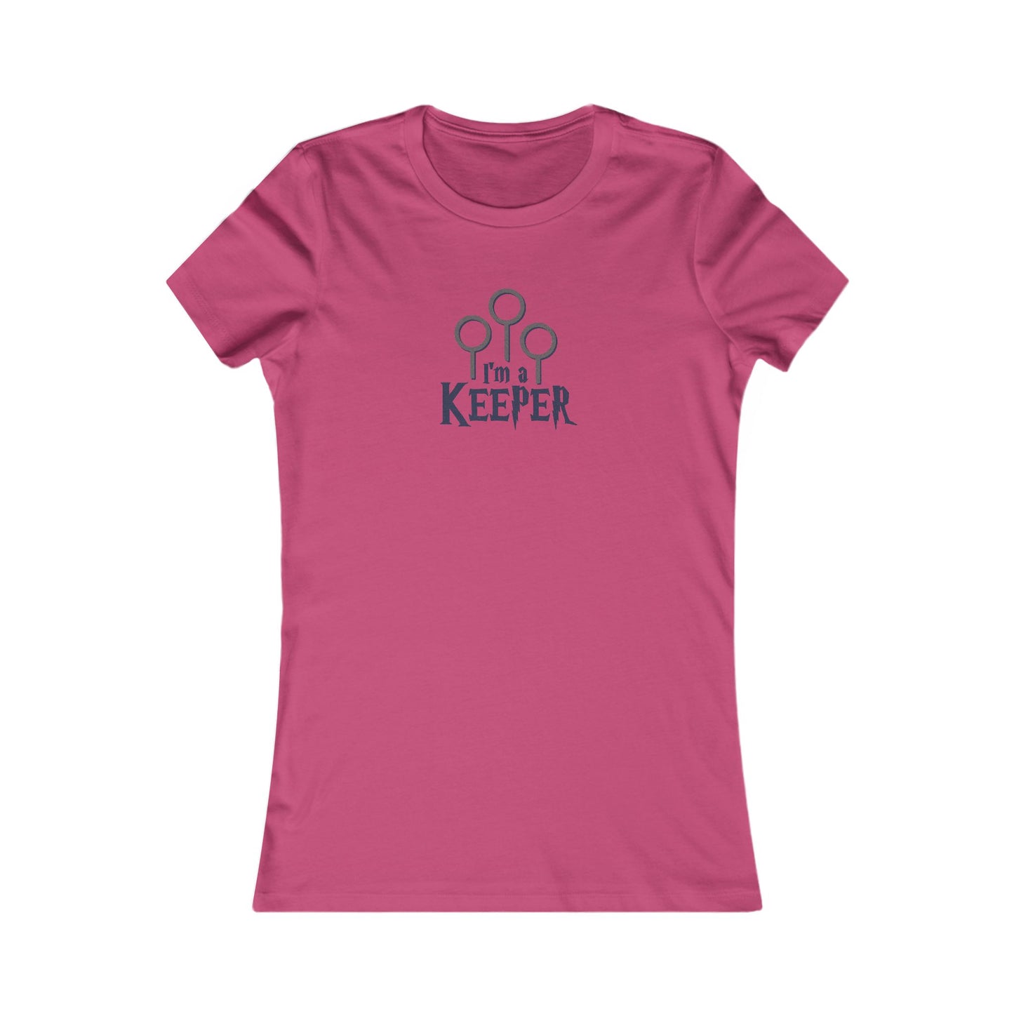 I’m a Keeper — Harry Potter Quidditch Retro Women's Tee (Light)