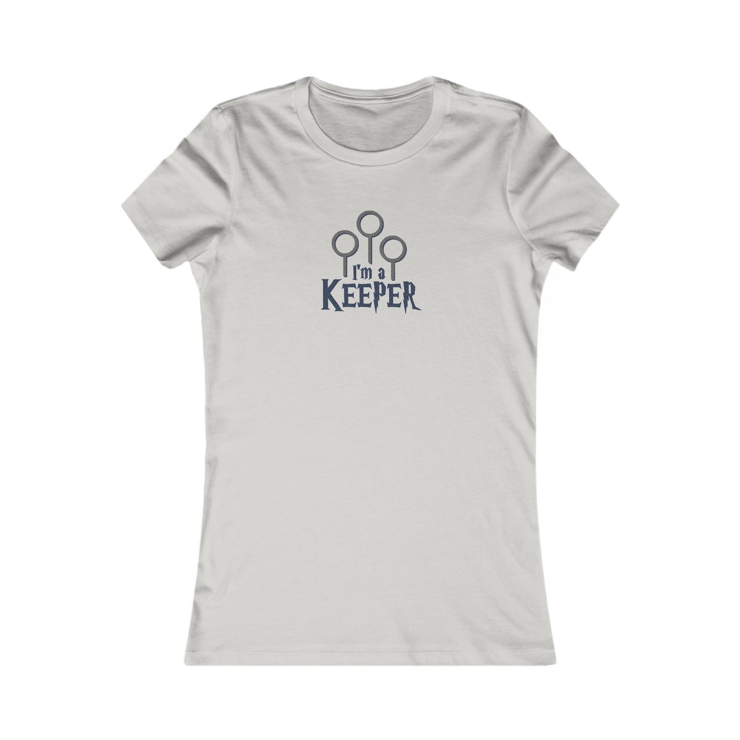 I’m a Keeper — Harry Potter Quidditch Retro Women's Tee (Light)