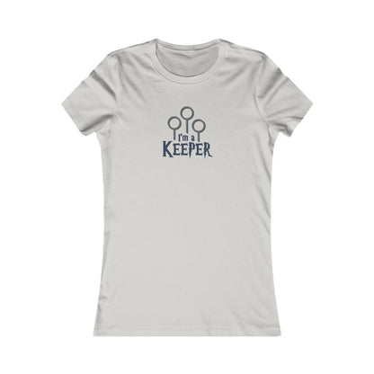 I’m a Keeper — Harry Potter Quidditch Retro Women's Tee (Light)