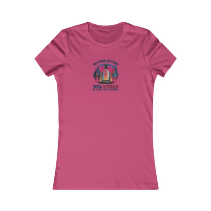 Vodka is a Bit of a Hobby — Retro Graphic Women's Tee (Light)