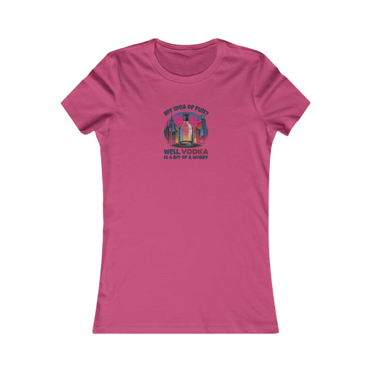 Vodka is a Bit of a Hobby — Retro Graphic Women's Tee (Light)