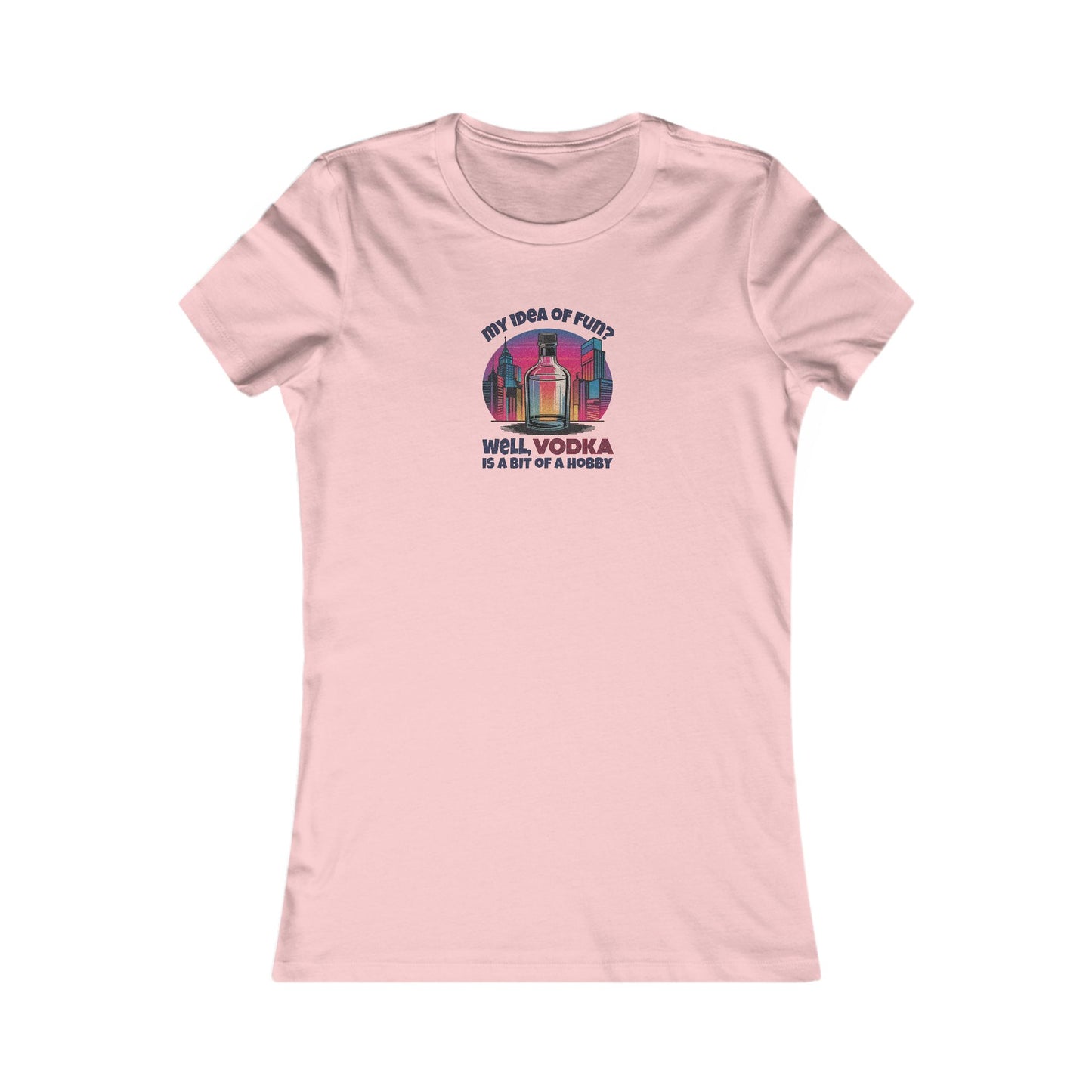 Vodka is a Bit of a Hobby — Retro Graphic Women's Tee (Light)