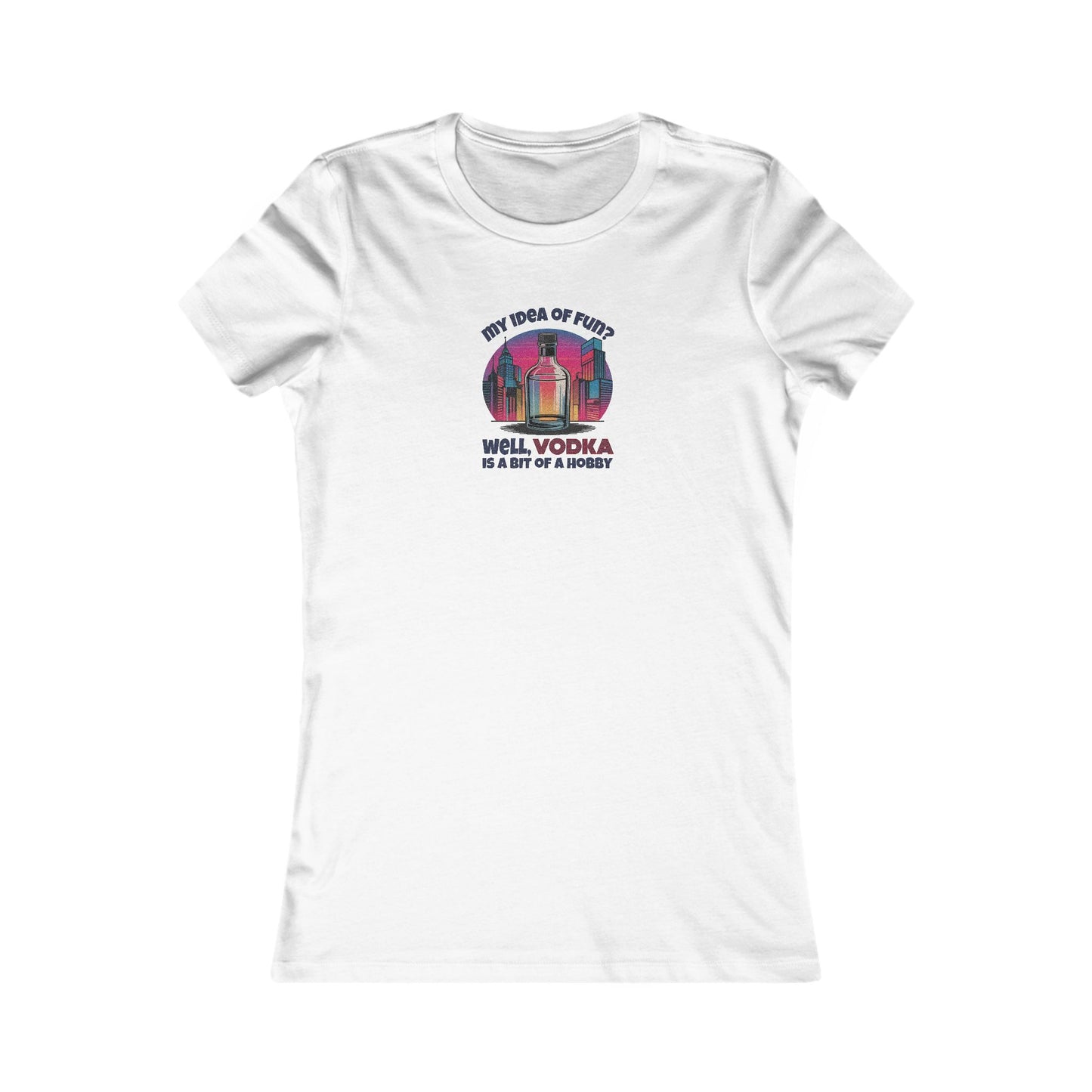 Vodka is a Bit of a Hobby — Retro Graphic Women's Tee (Light)