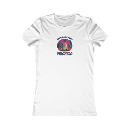 Vodka is a Bit of a Hobby — Retro Graphic Women's Tee (Light)