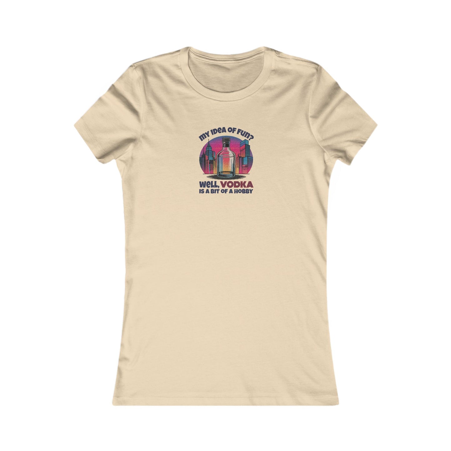 Vodka is a Bit of a Hobby — Retro Graphic Women's Tee (Light)