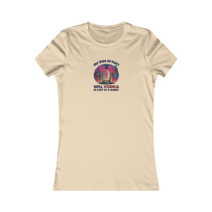 Vodka is a Bit of a Hobby — Retro Graphic Women's Tee (Light)