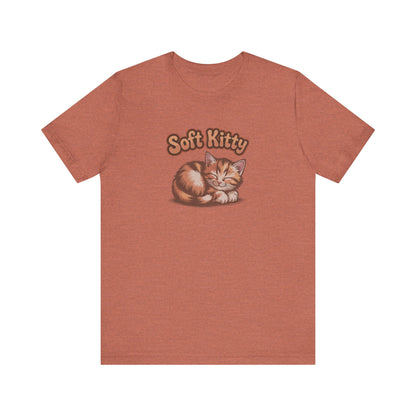 Soft Kitty Sick-Day Lullaby — Big Bang Theory Retro Tee (Light)