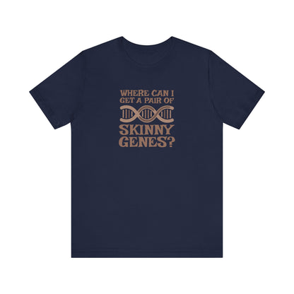 Pair of Skinny Genes — Retro Graphic Tee (Dark)