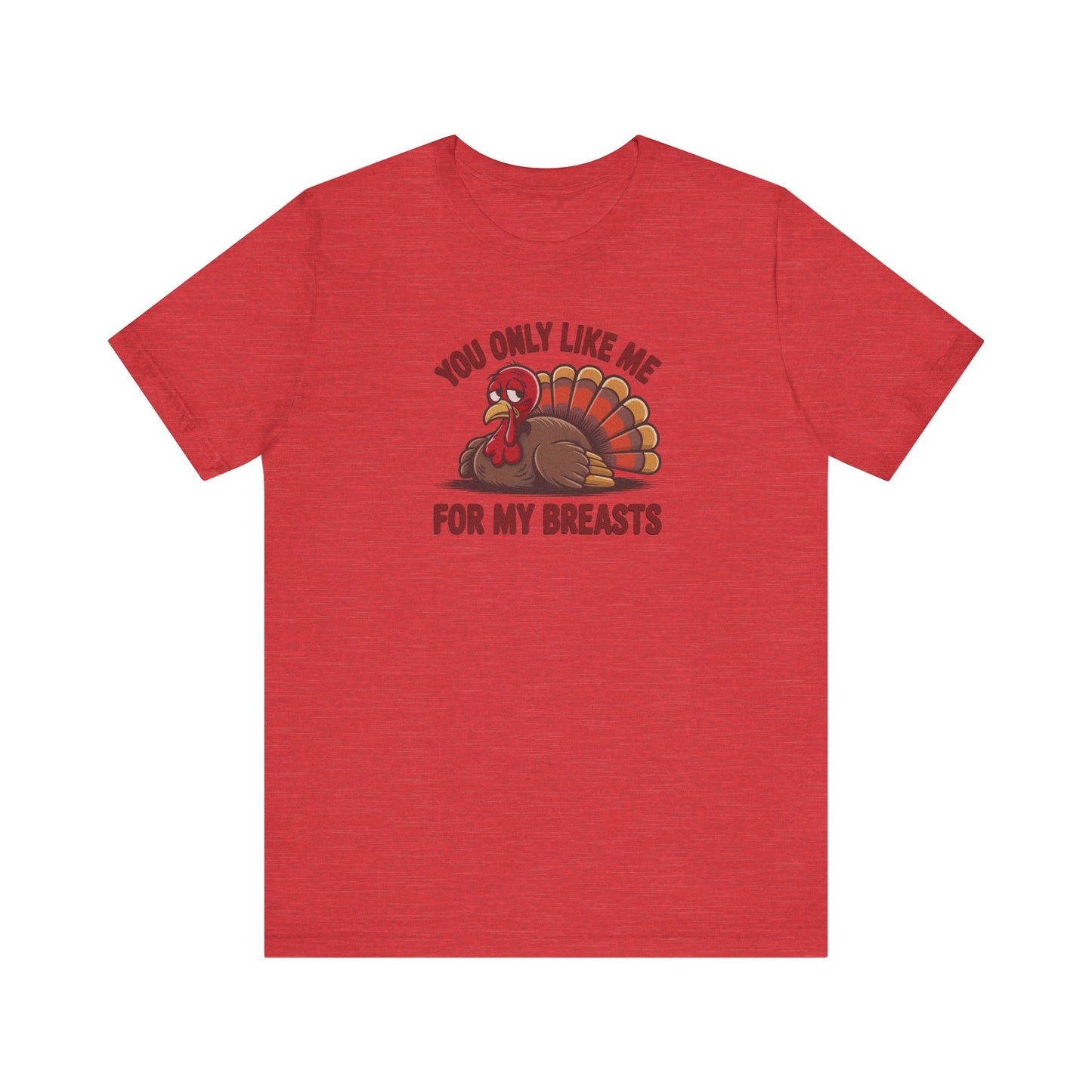 You Only Like Me for My Breasts — Thanksgiving Retro Tee (Light)
