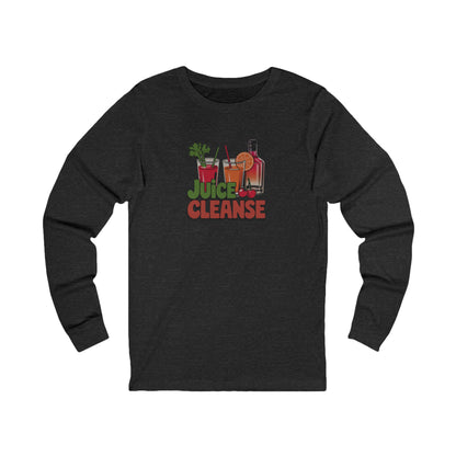 Juice Cleanse Liquid Diet — Boozy Brunch Retro Long Sleeve (Dark)