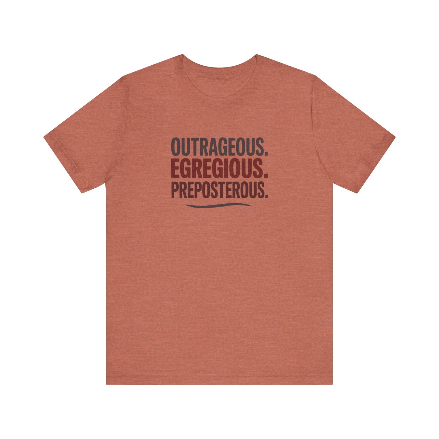 Outrageous Egregious Preposterous — Seinfeld Retro Tee (Dark)