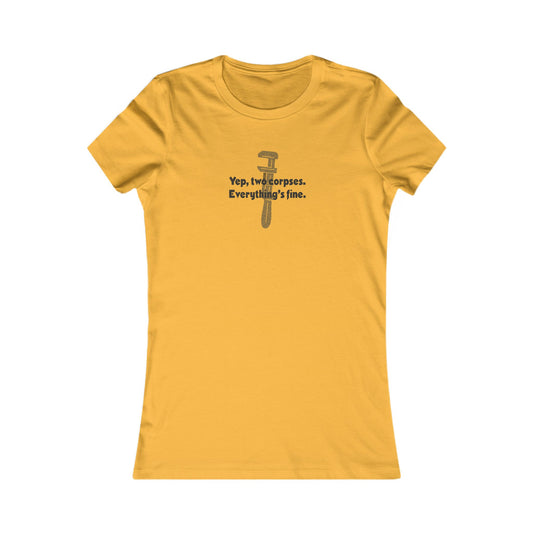 Yep, Two Corpses. Everything’s Fine — Clue Retro Women's Tee (Light)