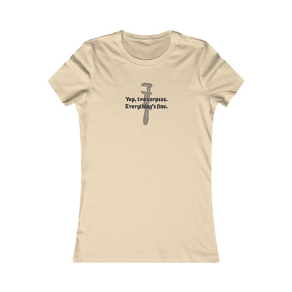 Yep, Two Corpses. Everything’s Fine — Clue Retro Women's Tee (Light)
