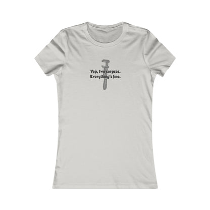 Yep, Two Corpses. Everything’s Fine — Clue Retro Women's Tee (Light)