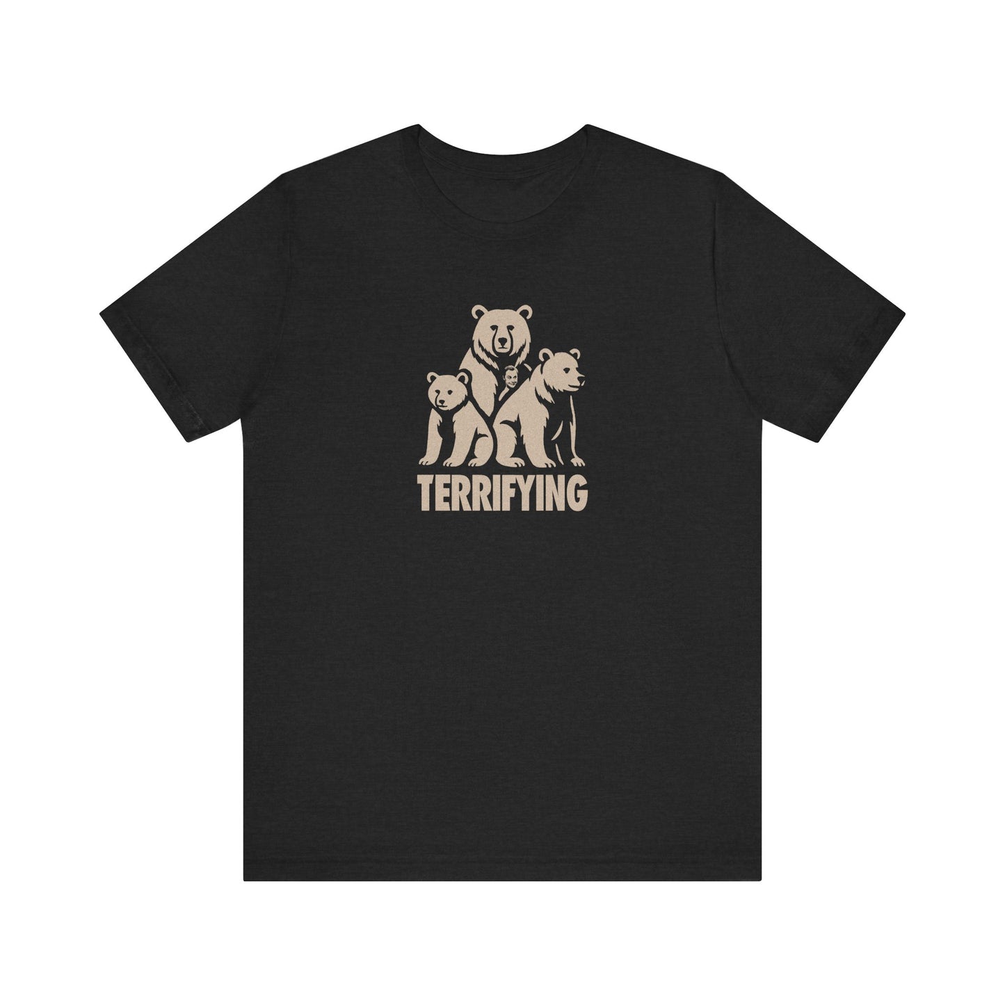 Bears Are Terrifying — Retro Silhouette Tee (Dark)