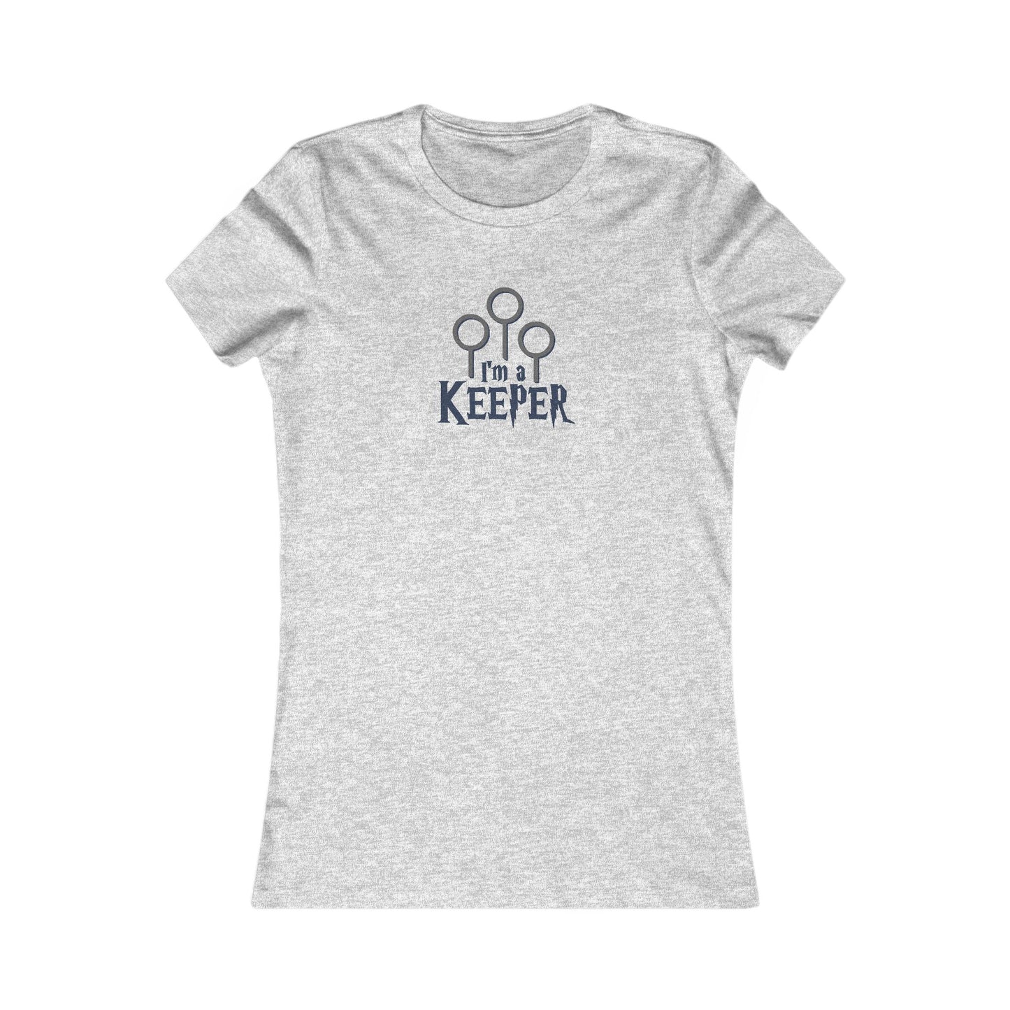 I’m a Keeper — Harry Potter Quidditch Retro Women's Tee (Light)