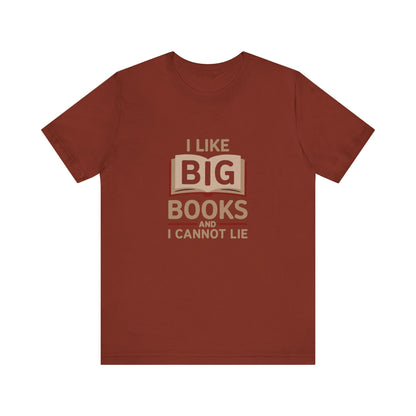I Like Big Books and I Cannot Lie — Bibliophile Retro Tee (Dark)