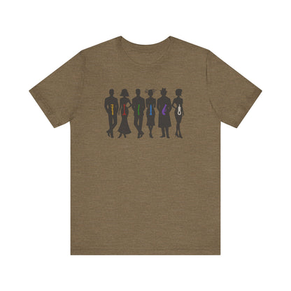 The Usual Suspects, Properly Armed — Clue Retro Tee (Light)