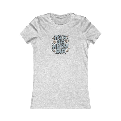 It's a Bit Nipply Out — Christmas Vacation Retro Women's Tee (Light)