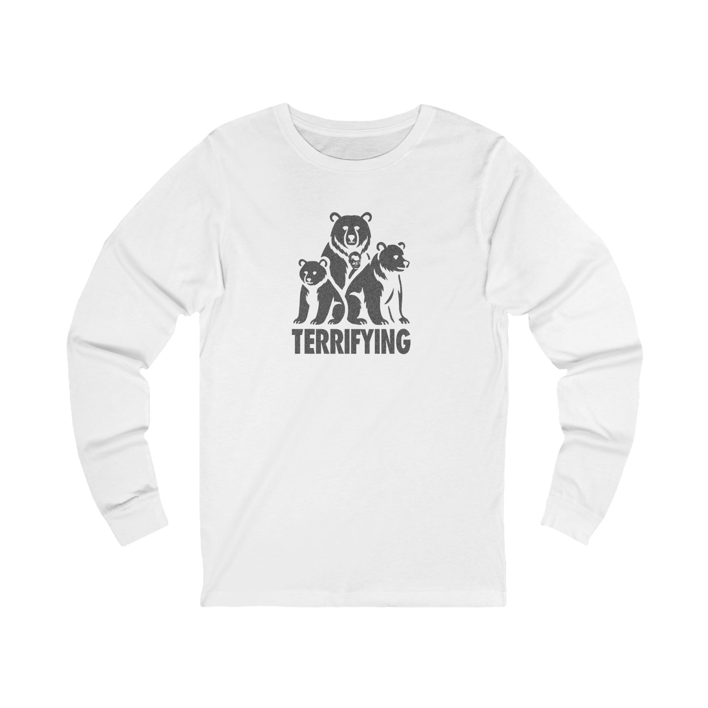 Bears Are Terrifying — Retro Silhouette Long Sleeve (Light)