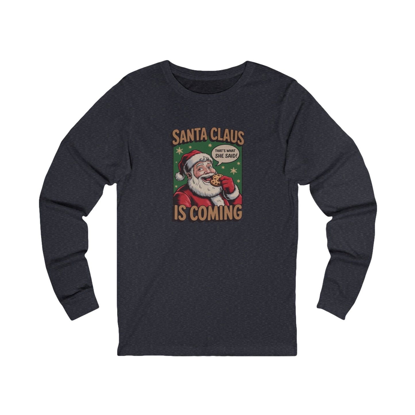 Santa Claus is Coming — Vintage Christmas Long Sleeve (Dark)