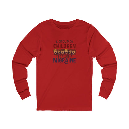 A Group of Children is Called a Migraine — Retro Long Sleeve (Light)