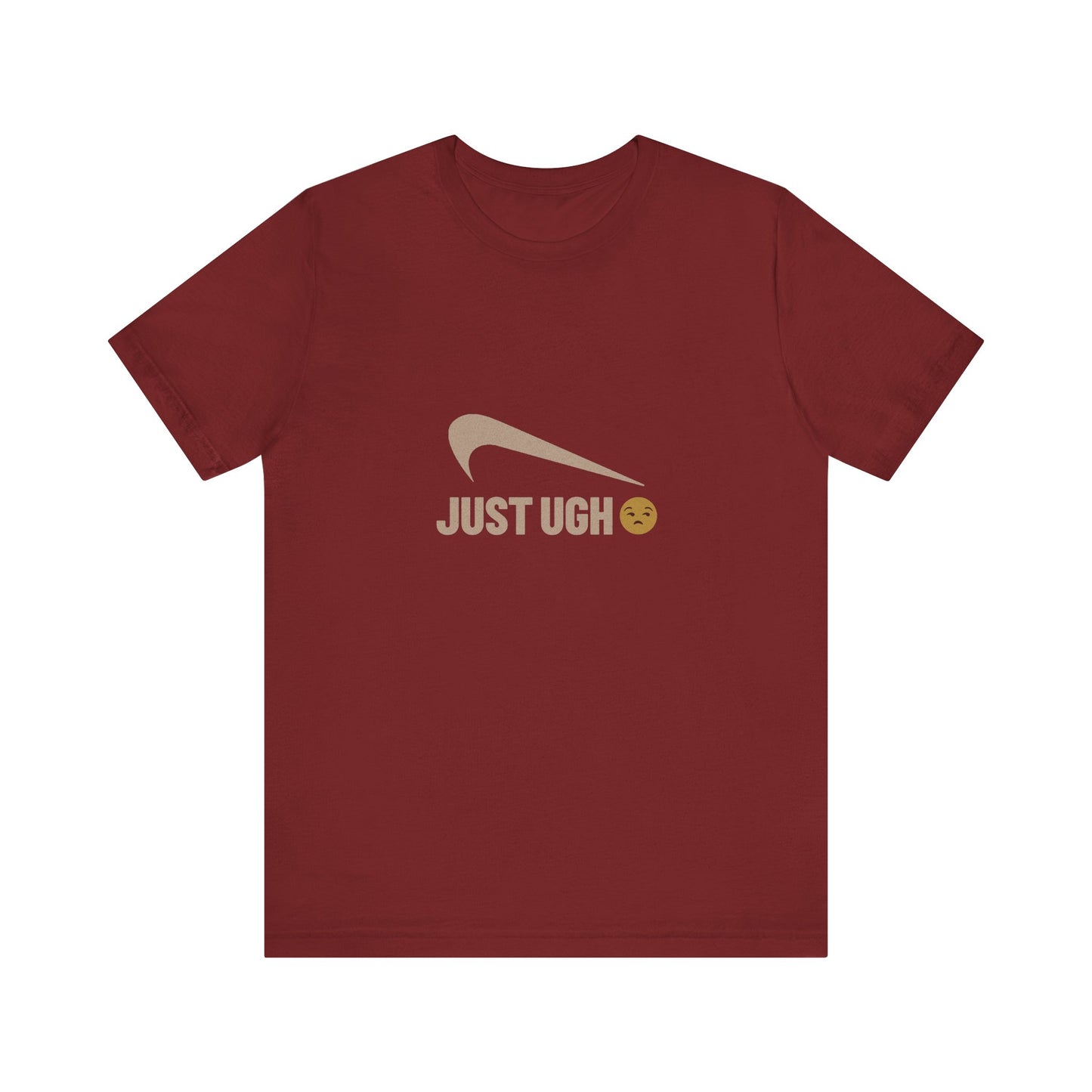 Just Ugh 😒 Athletic Parody — Retro Workout Tee (Dark)