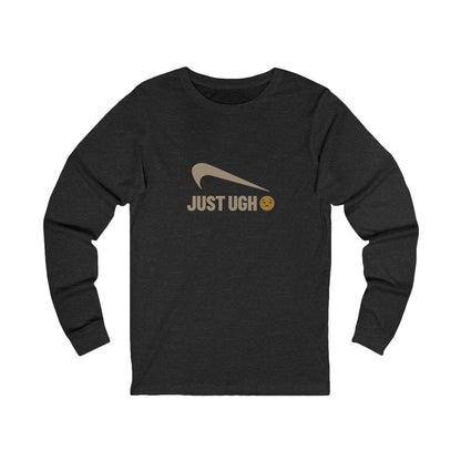 Just Ugh 😒 Athletic Parody — Retro Workout Long Sleeve (Dark)