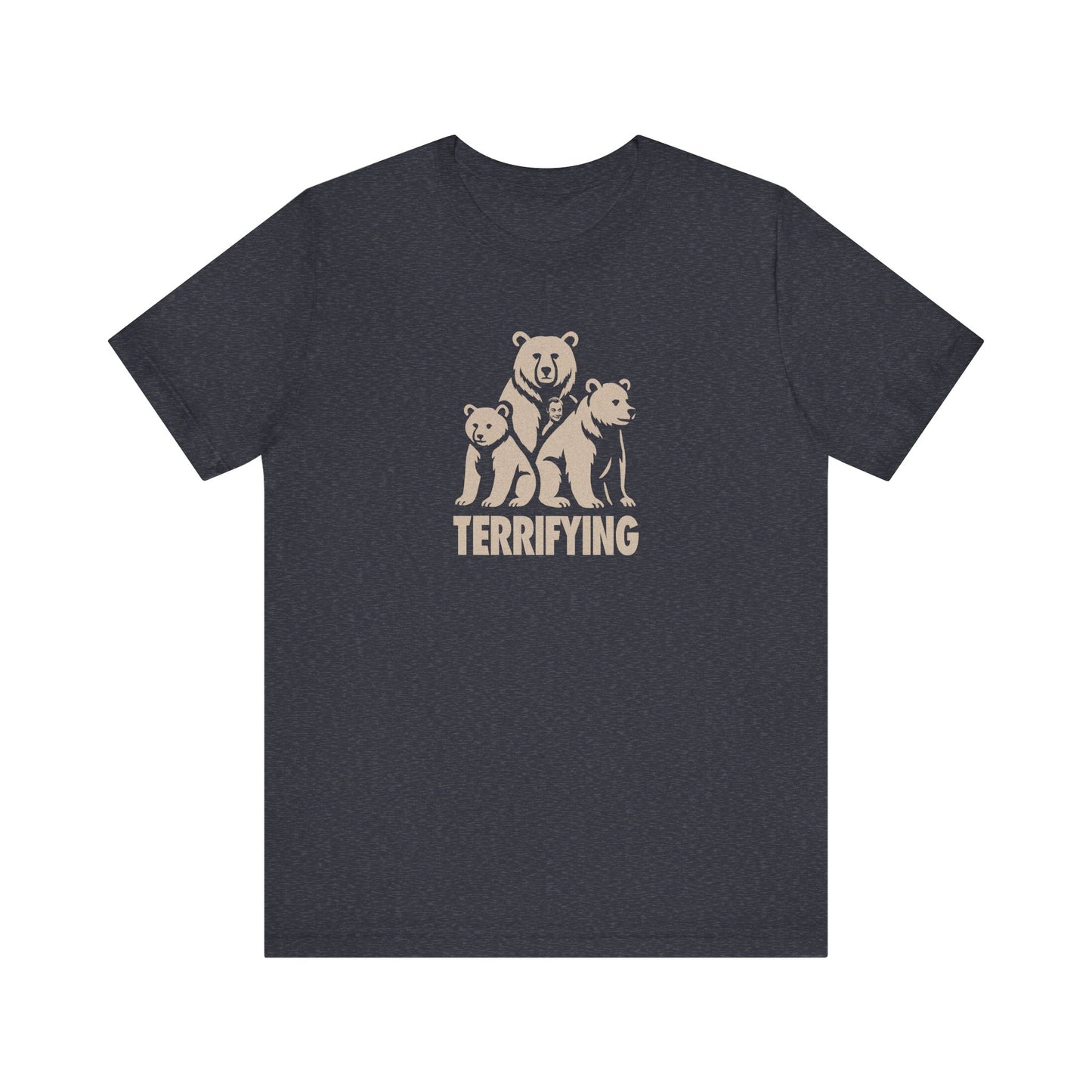 Bears Are Terrifying — Retro Silhouette Tee (Dark)