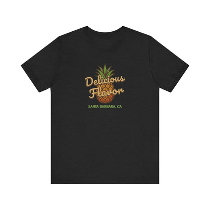 Delicious Flavor — Santa Barbara Pineapple Retro Tee (Dark)
