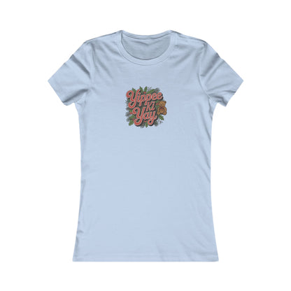 Yippee Ki Yay — Die Hard Retro Christmas Women's Tee (Light)