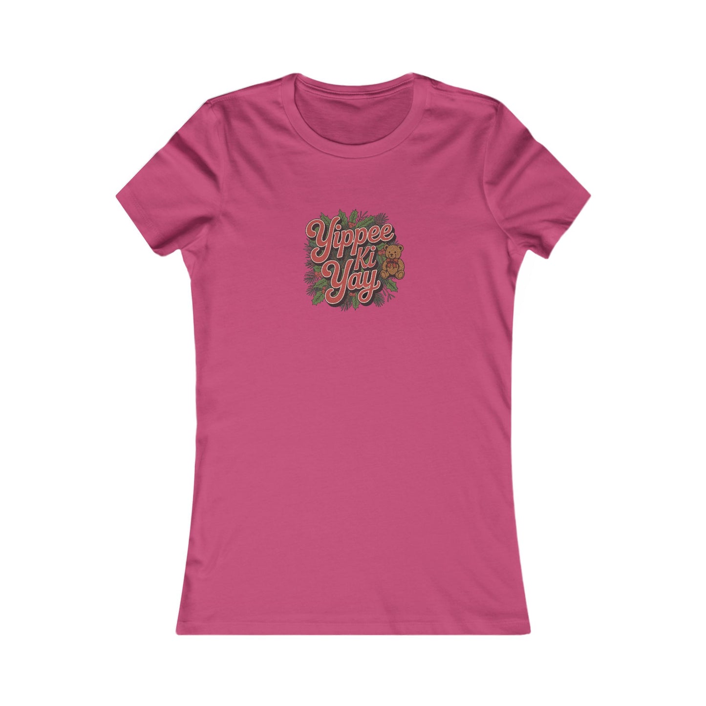 Yippee Ki Yay — Die Hard Retro Christmas Women's Tee (Light)