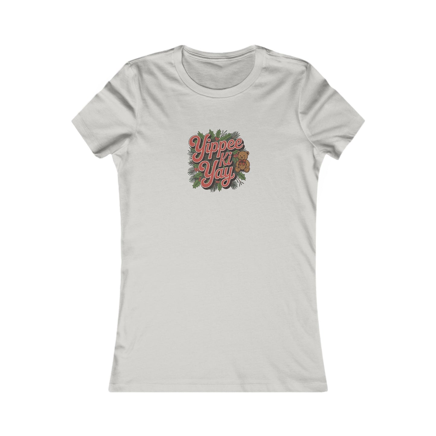 Yippee Ki Yay — Die Hard Retro Christmas Women's Tee (Light)