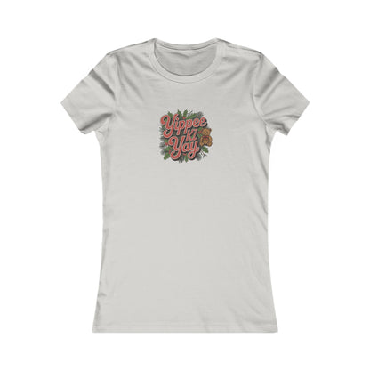 Yippee Ki Yay — Die Hard Retro Christmas Women's Tee (Light)