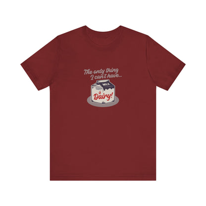 Can’t Have Dairy — Friends Jill Green Retro Tee (Dark)