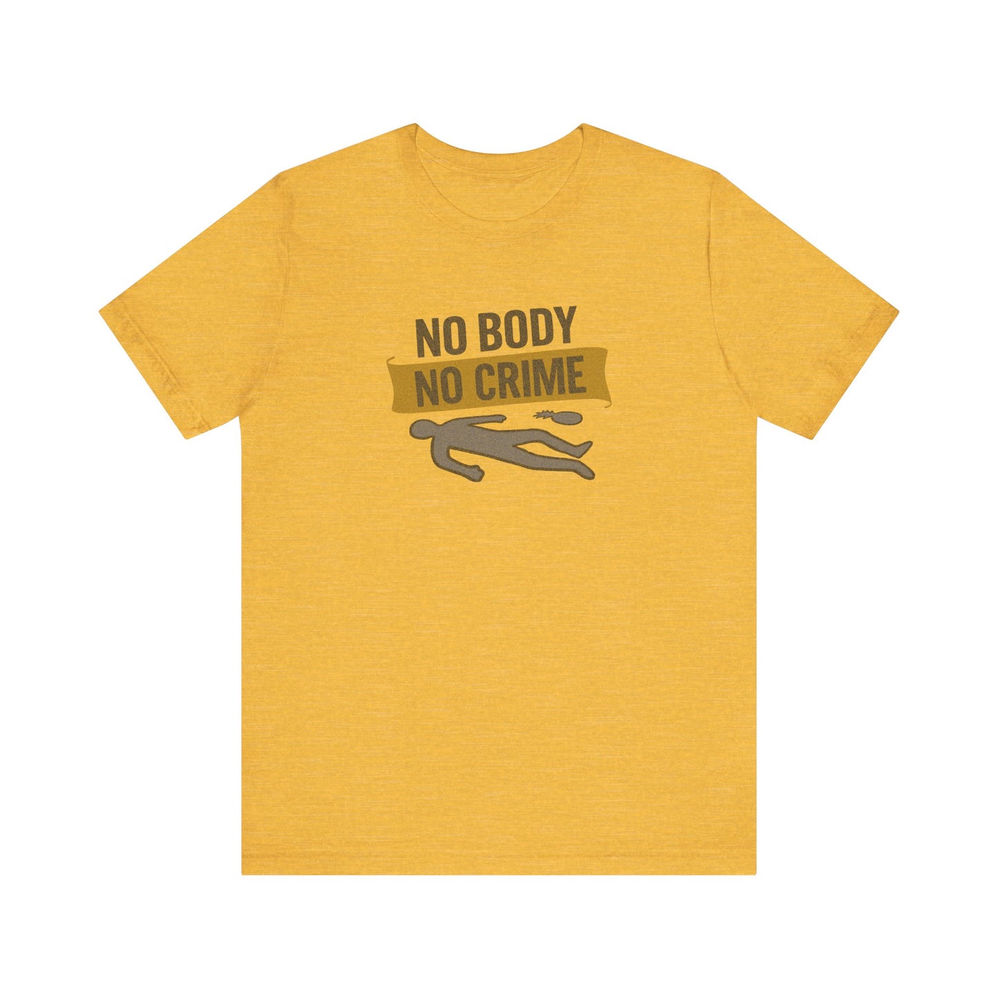 No Body, No Crime — Psych Crime Scene Retro Tee (Light)
