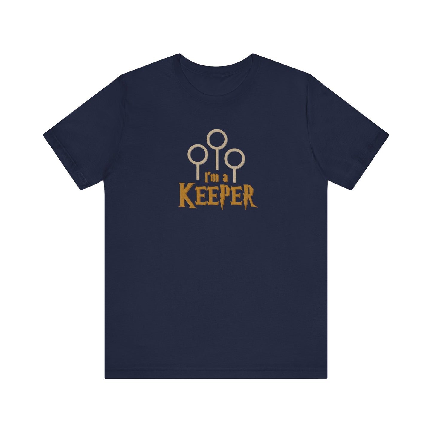 I’m a Keeper — Harry Potter Quidditch Retro Tee (Dark)