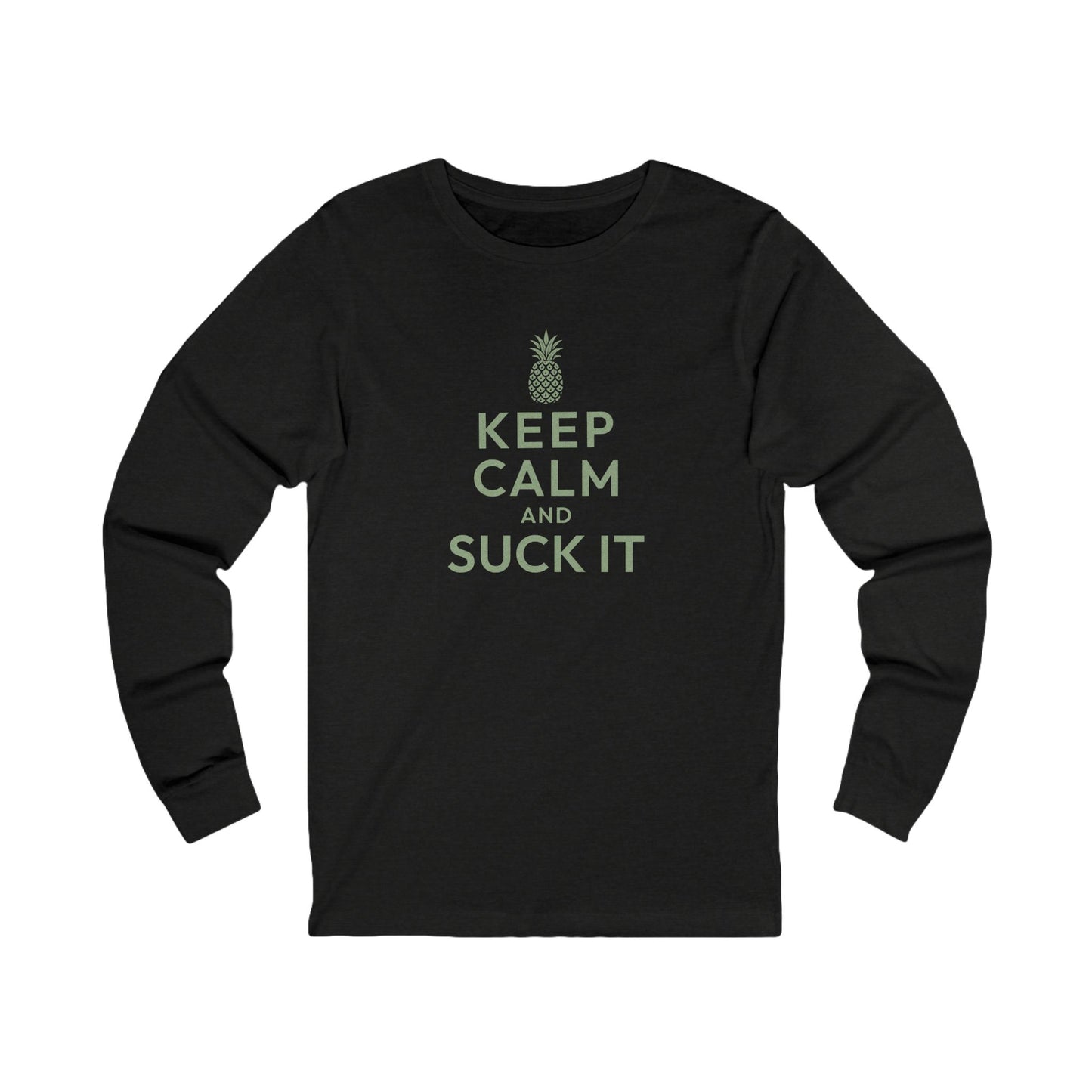 Keep Calm and Suck It — Psych Retro Long Sleeve (Dark)