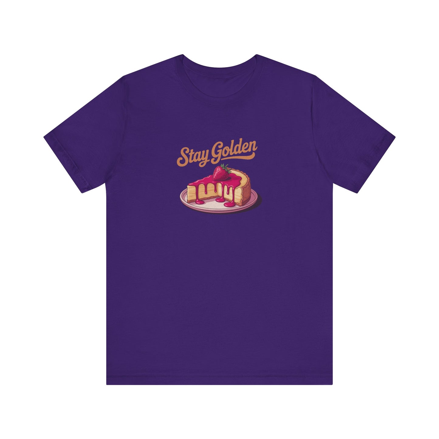 Stay Golden — Retro Cheesecake Graphic Tee (Dark)