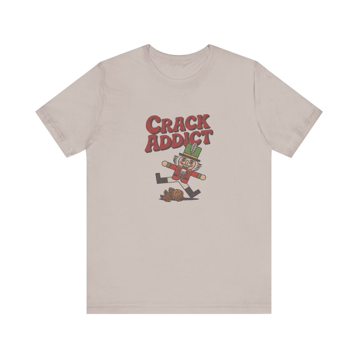 Crack Addict Nutcracker (Unhinged Remix) — Retro Tee (Light)