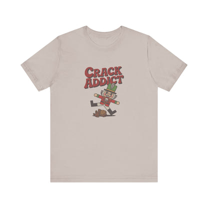 Crack Addict Nutcracker (Unhinged Remix) — Retro Tee (Light)