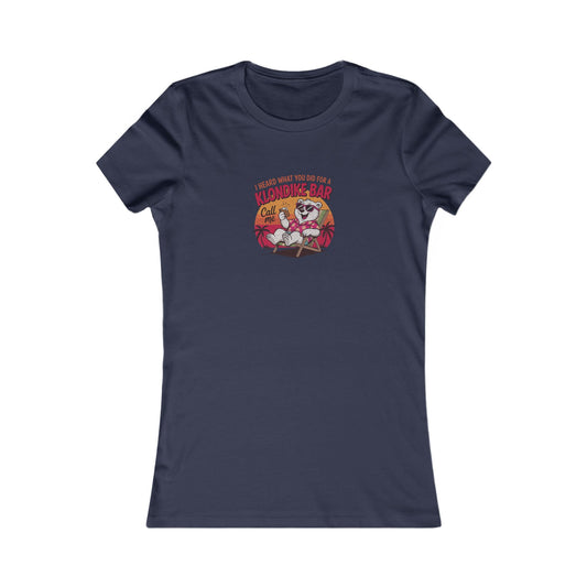 What You Did for a Klondike Bar — Retro Women's Tee (Dark)