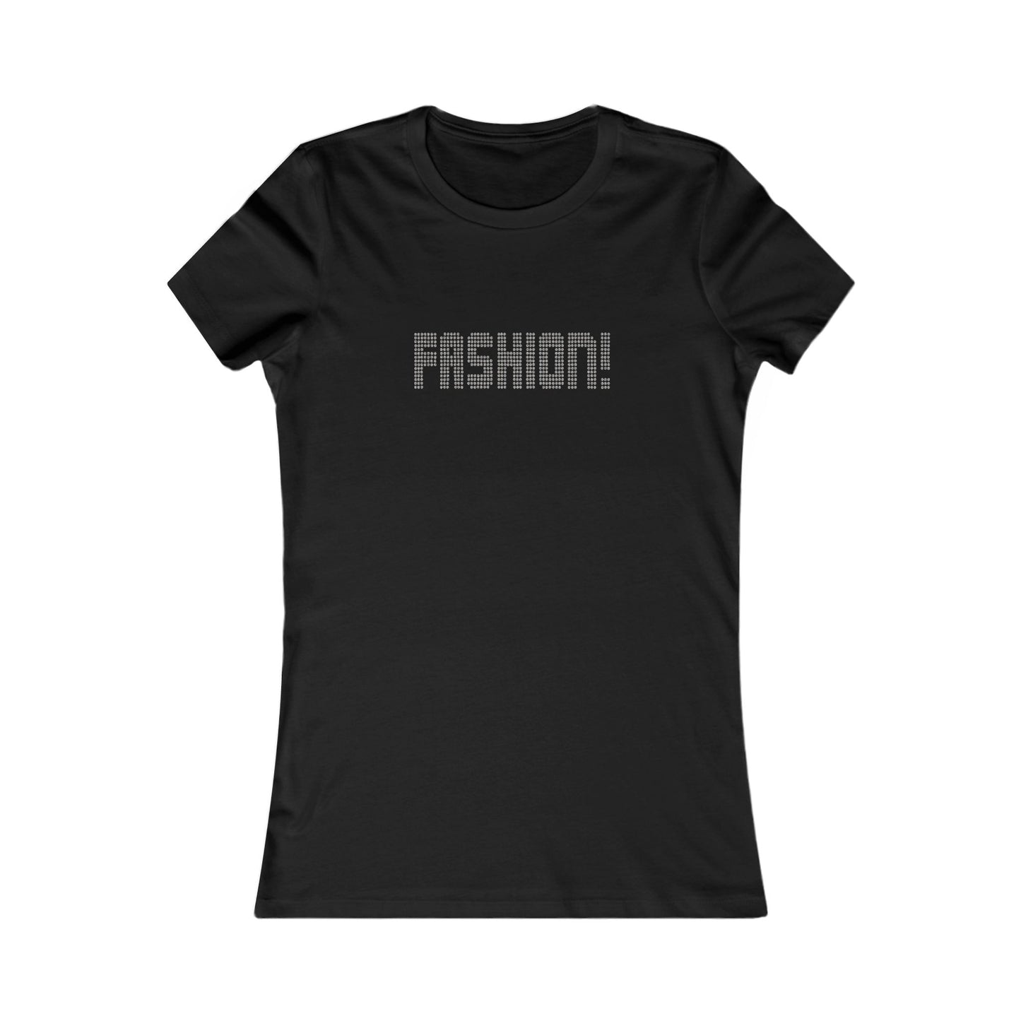 FASHION! — Psych Faux Rhinestones Retro Women's Tee (Dark)