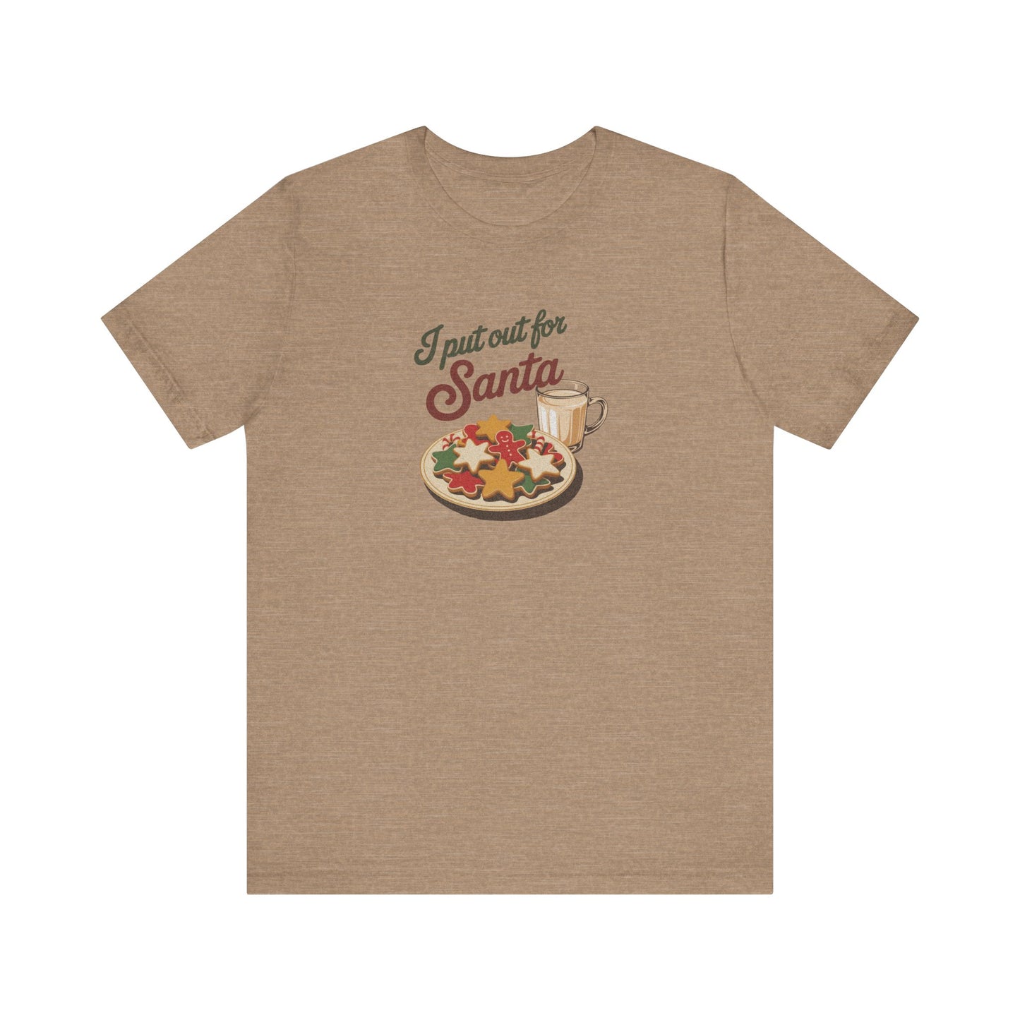 I Put Out for Santa — Retro Christmas Cookies Tee (Light)