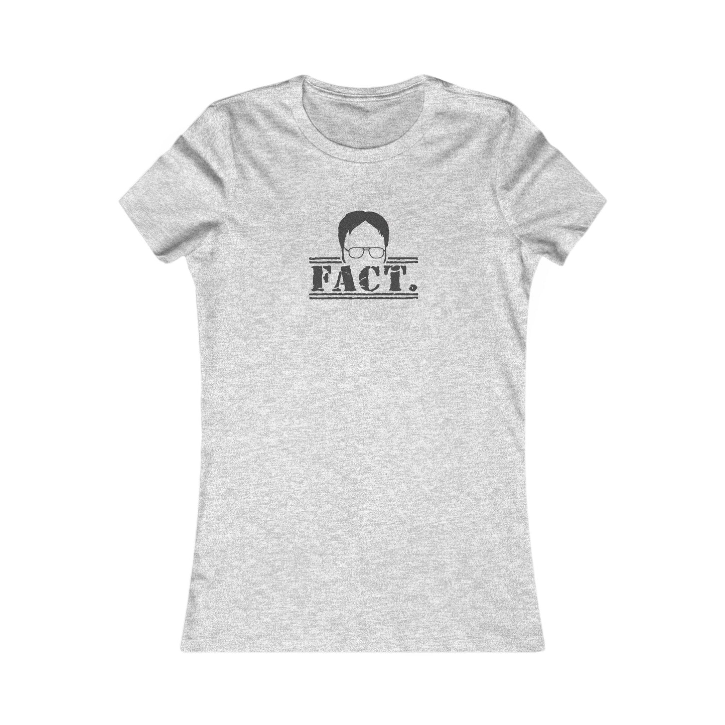 Dwight Schrute FACT. — The Office-Inspired Retro Women's Tee (Light)