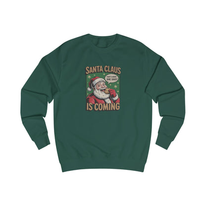 Santa Claus is Coming — Vintage Christmas Sweatshirt (Light)