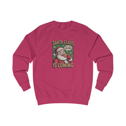 Santa Claus is Coming — Vintage Christmas Sweatshirt (Light)